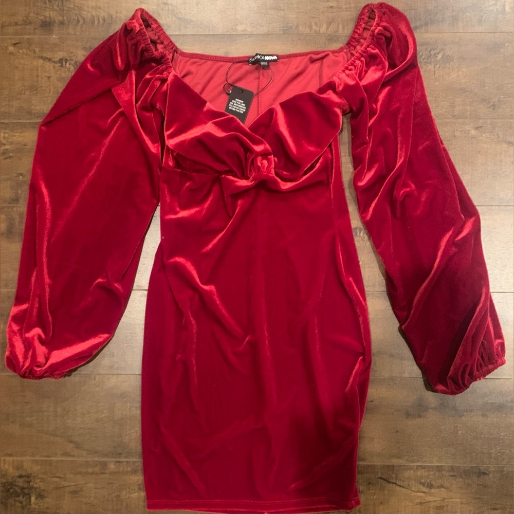 Fashion Nova XS red mini dress